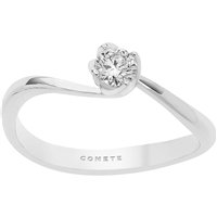 Anello Comete Donna Solitari in Oro bianco Diamante 0.20 Ct ANB2370-14 - ANB2370-13